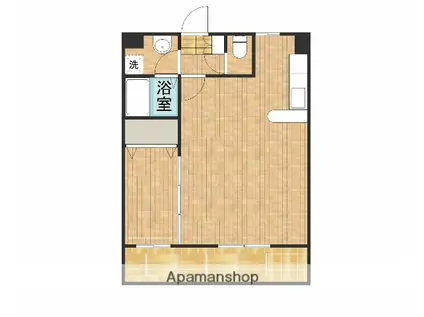 山春ビルⅢ(1LDK/2階)の間取り写真