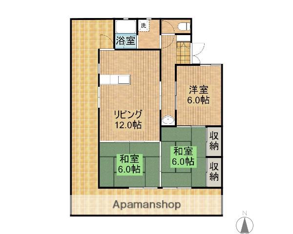 オレンジハウス(3LDK/2階)の間取り写真
