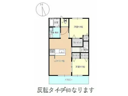 ロザージュ神宮(2LDK/2階)の間取り写真