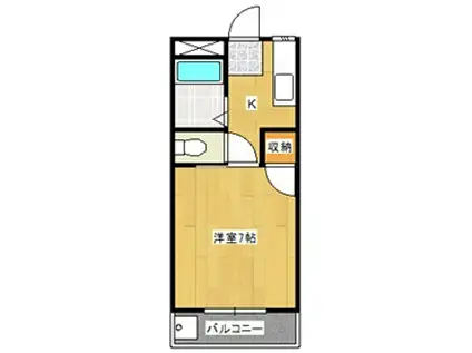エレファントマンション8(1K/1階)の間取り写真
