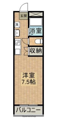 ダウンタウン益吉(1K/3階)の間取り写真