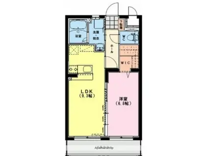 SUN FOREST(1LDK/3階)の間取り写真