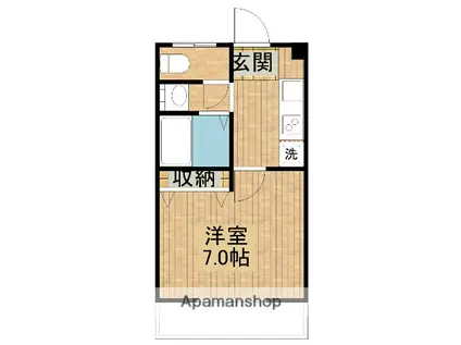 MGコーポ神宮(1K/4階)の間取り写真