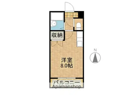 ハウス21(ワンルーム/1階)の間取り写真