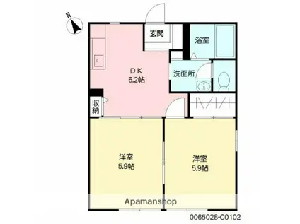 セフィラヒロセ (2DK/1階)の間取り写真