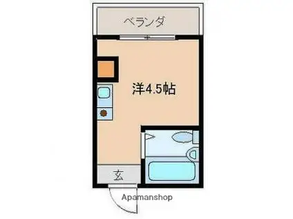 M-CITY恒久(ワンルーム/7階)の間取り写真