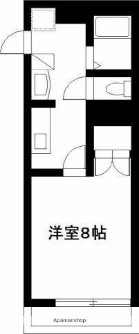 LINCA(1K/2階)の間取り写真