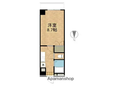 ステーションコート(1K/3階)の間取り写真
