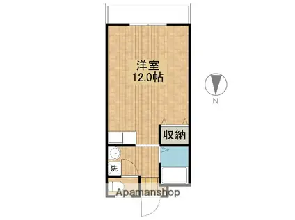 サンケイマンション第8ビル(ワンルーム/4階)の間取り写真