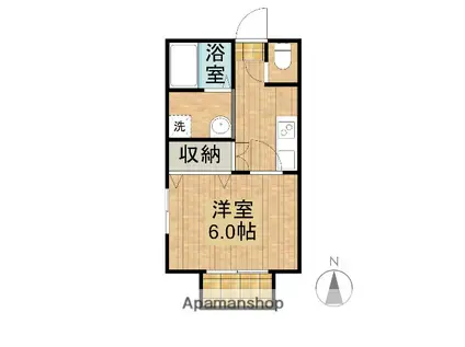 VIZIO KAWAGOE(1K/1階)の間取り写真