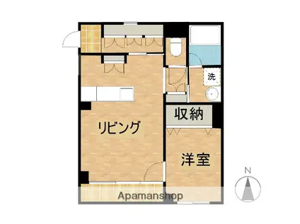 メイベルズ(1LDK/1階)の間取り写真