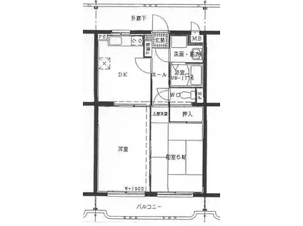 太豊マンション(2DK/3階)の間取り写真