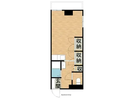 宮田ビル(ワンルーム/3階)の間取り写真