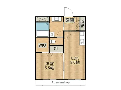 ロイヤル末広(1LDK/5階)の間取り写真