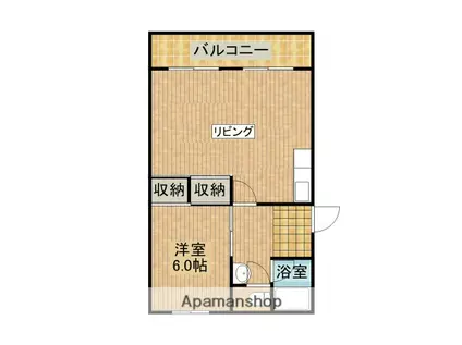 宮本アパート(1LDK/5階)の間取り写真