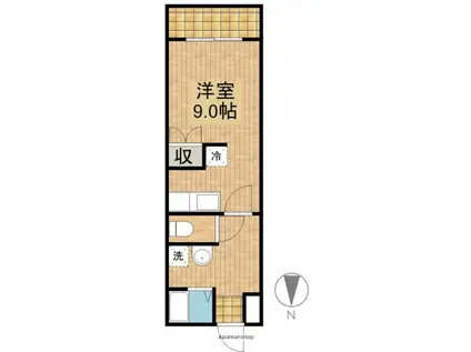 平成企画コーポ(ワンルーム/3階)の間取り写真