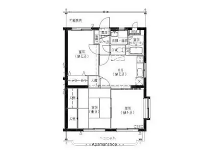 サンパティーク ソヨ(3DK/1階)の間取り写真