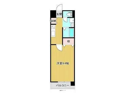 WILL DO千草(1K/8階)の間取り写真