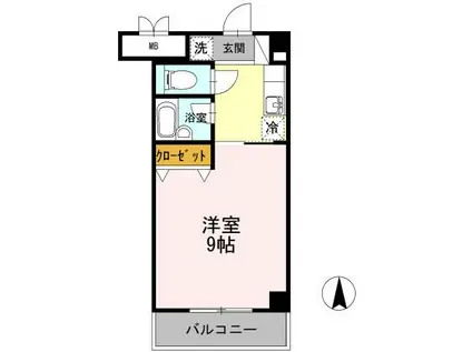 アルカコンネ大工(1K/5階)の間取り写真