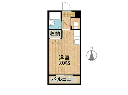 ハウス21(ワンルーム/1階)の間取り写真