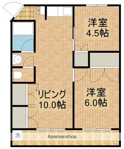ニューレジデンス松和(2LDK/5階)の間取り写真