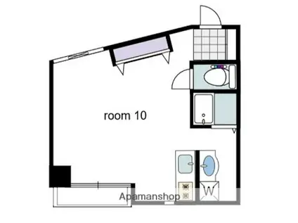 ニューサンシャインビル(ワンルーム/7階)の間取り写真