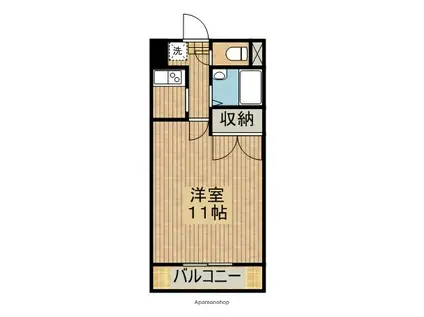 新町橋レジデンス(1K/2階)の間取り写真