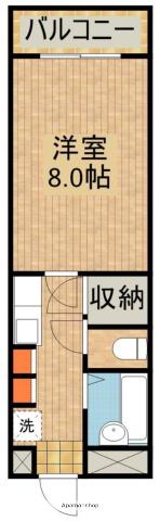 ベルトピア宮崎10(1K/3階)の間取り写真