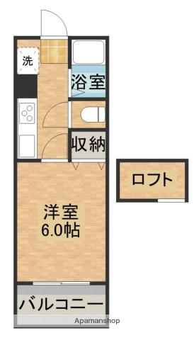 堀川アメニティ(1K/4階)の間取り写真