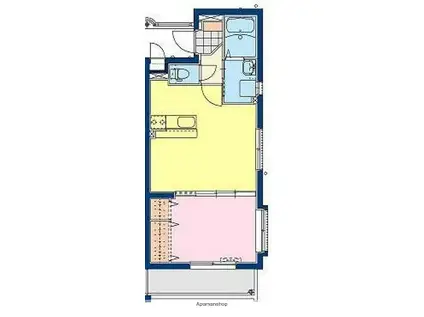 OSMANTHUS ・T (1LDK/1階)の間取り写真