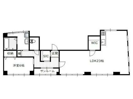 WINSHOME橘Ⅱ(1LDK/3階)の間取り写真
