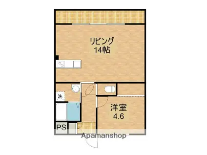 APARTMENT MOI(1LDK/3階)の間取り写真