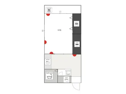 豊コーポ(1DK/1階)の間取り写真