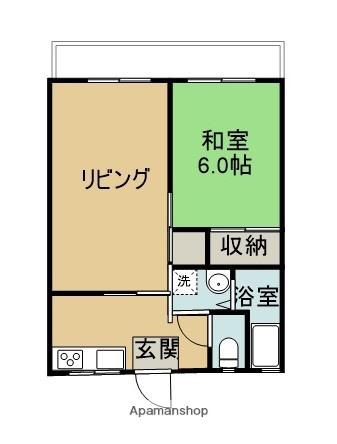 マガタコーポ草葉Ⅱ(2K/2階)の間取り写真