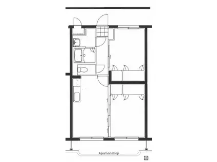 フェニックスマンションB(2DK/4階)の間取り写真