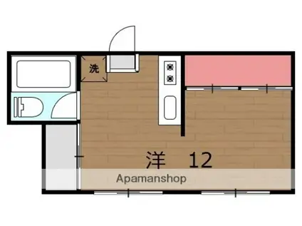 ライトヒルズ橘(ワンルーム/5階)の間取り写真
