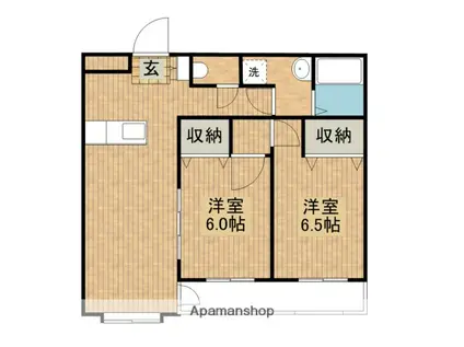 リージェントマンション(2LDK/1階)の間取り写真