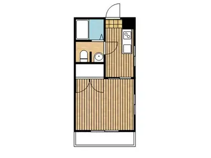 アーバンハイム(1K/4階)の間取り写真