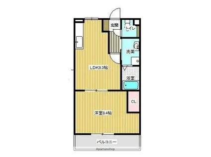 S GRANDE 大塚南(1LDK/1階)の間取り写真