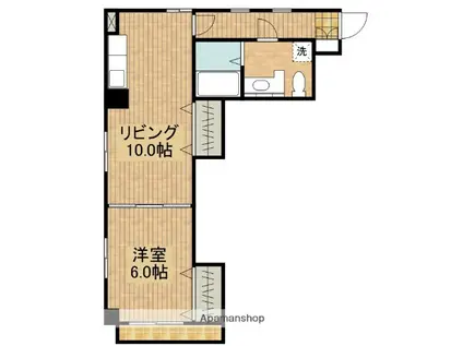 KRONE(1LDK/7階)の間取り写真