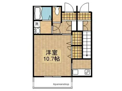 オリンピア(1K/1階)の間取り写真