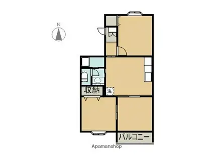 CITY NOVA(3DK/2階)の間取り写真