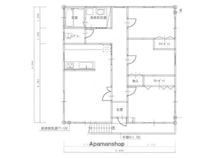 松木ビル(3LDK/2階)の間取り写真