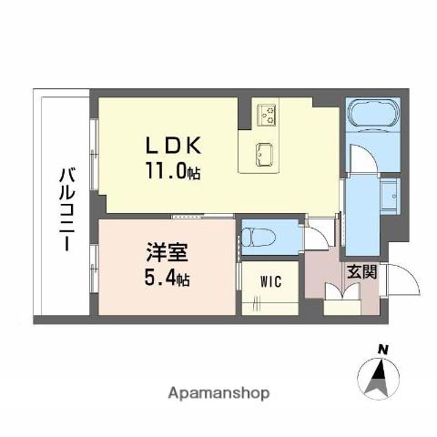 シャーメゾン神宮参道(1LDK/4階)の間取り写真