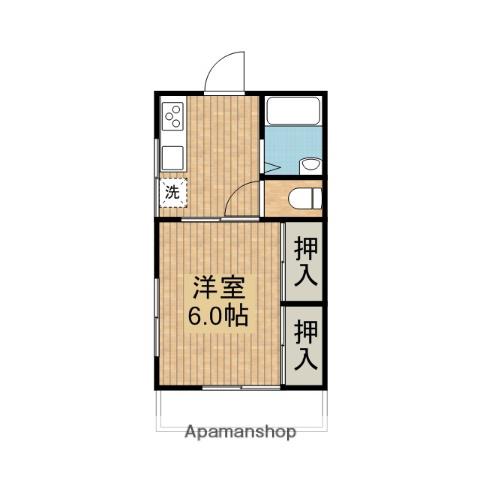 パナマンションⅠ(1DK/1階)の間取り写真