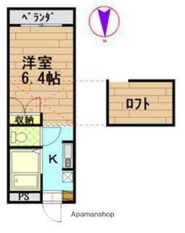 COZ-ONE(1K/2階)の間取り写真