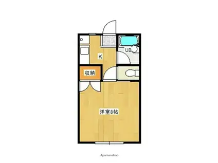 ガーデンTN-Ⅱ(1K/2階)の間取り写真