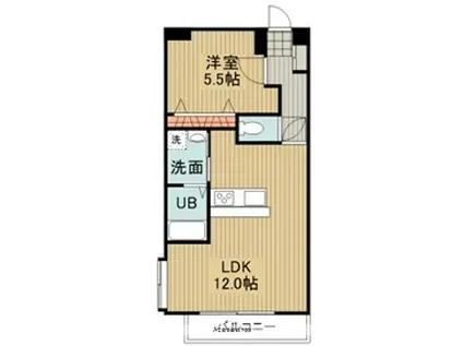 あいらんど早水(1LDK/6階)の間取り写真