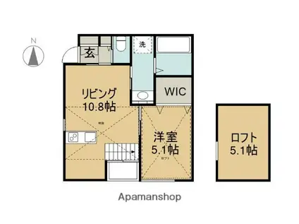 BETULLA A(1LDK/2階)の間取り写真