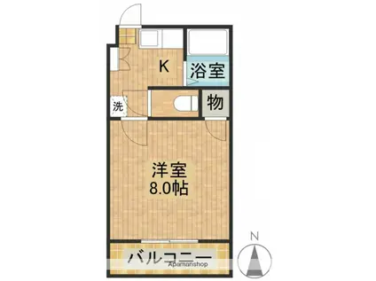 マンション児玉(1K/2階)の間取り写真